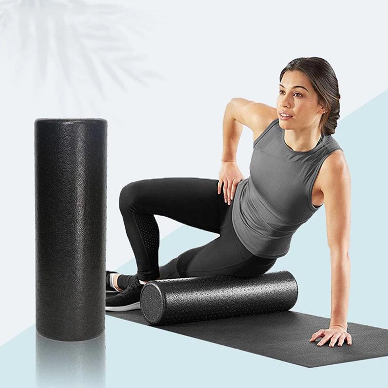 3 Sizes Black Yoga Foam Roller 30/45/60 Cm Exercise Equipment Massage Roller