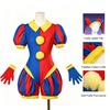 Pomni The Amazing Digital Circus Cosplay Jumpsuit Clown Costume Halloween Party Adult Roleplay Outfit Hat Gloves