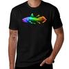 Rainbow Coelacanth Fish Tshirt Plus Size Loose Fit Tshirt