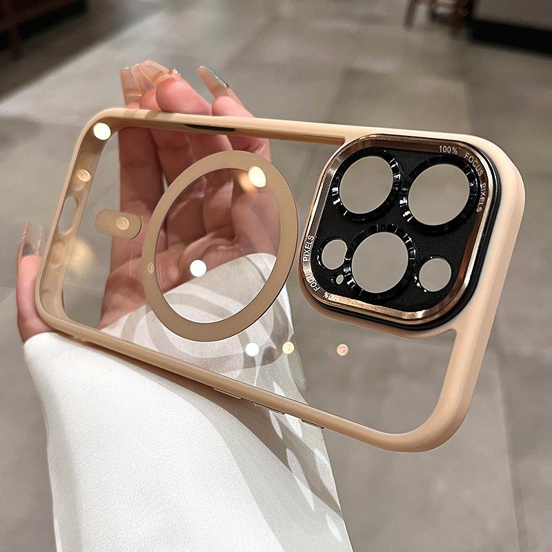 Metal Lens Apple 17 Mobile Phone Case Magnetic Case for iPhone15 All-inclusive 14Promax Protective Case 11