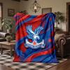 Crystal Palace Football Print Flannel Blanket Soft Warm Sofa Bed Throw Blanket For Home Office Bedroom