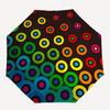 1pc Colorful Circles Open/Close Folding Umbrella, All- Portable Umbrella for & Men, Stylish Accessory (Holiday Gift) 8-Rib Yy251213155