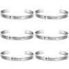 Cross Bible Verse Cuff Bracelet Bangle Classic Christian Scripture Psalm Bangles For Women Men Jewelry