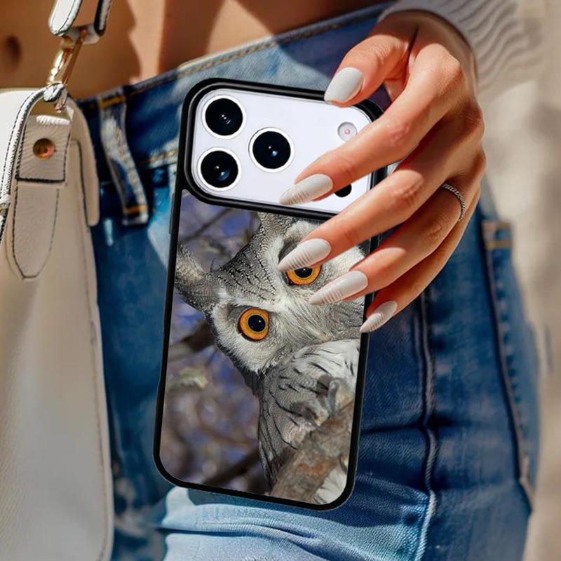 Eule Tiermuster weiche Handyhülle für iPhone 17 Air 14 15 13 12 Max Hülle für Apple 16e 11 Pro Max Plus Hülle