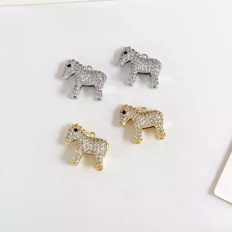 1PCS Pony Pendants Animal Horse Charms DIY Handmade Necklace Earrings Bracelet Jewelry Accessories Making Supplies