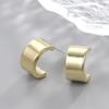 Simple Pea Shaped Alloy Silver Gold Color Drop Earrings For Women Korean Fashion Jewelry Party Girls Unusual Accessory