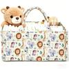 Grote Opbergmand voor Babykamer Bloemen Luier Tas Cadeau voor Babyborrel