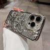 Women Girl's Diamond Butterfly Phone Case for iPhone 17 16 Pro Max 11 12 13 14 15 Plus Transparent Plating Soft Silicone Cover