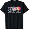 Tie Dye Peace Love Pickleball Lovers Cute Pickleball Gift Unisex T-Shirt