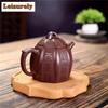 260ml Yixing Purple Clay Teapots Handmade Octagonal Qin Quan Pot Raw Ore Purple Mud Tea Soaking Kettle Zisha Teaset Tea Supplies