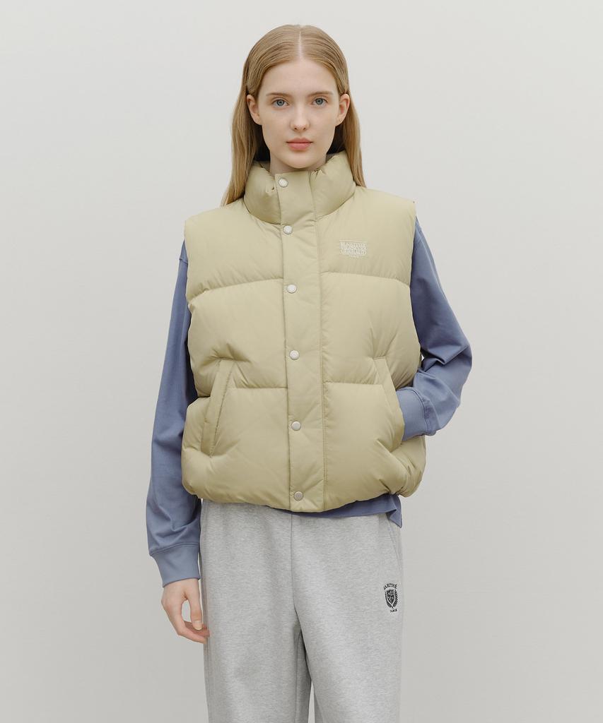 Marith + Franois Girbaud Classic Logo Down Vest Beige