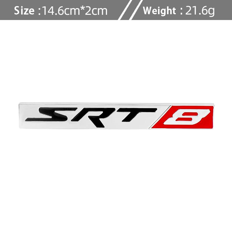 1Pc 3D Metal Sxt6 Sxt8 Badge Emblem Stickers For Ram Caliber Journey Sxt8 Sxt6 Srt6 Srt8 Caravan Car Styling Accessories