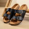 Summer Men Women Slippers Platform Cork Slides Outdoor Garden Shoes Beach Slippers Flip Flop Casual Indoor Shoes Size 36-46