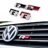 Volkswagen MK4 Metal Logo R Emblem Letters Car Front Grille Badge Rear Trunk Sticker For Volkswagen GolfR Tiguan Tiguan Allspace Passat Variant