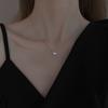 S925 Bellissimo Collana in Argento Sterling Lusso Leggero Design di Nicchia Catena Clavicola da Donna Alta Qualità Estate