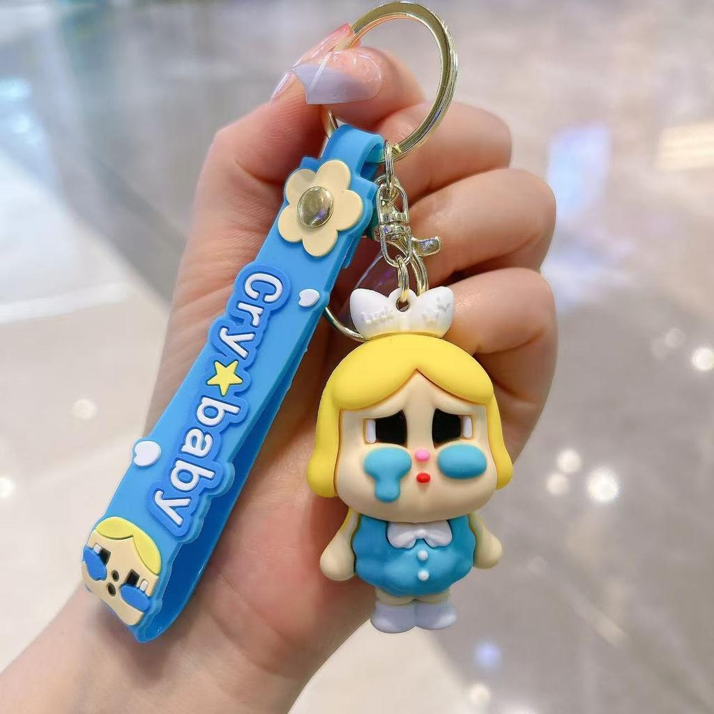 Tränen Puppe Süßes weinendes Baby Schlüsselanhänger Cartoon Auto Schlüsselanhänger Tasche Anhänger Geschenk