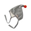 Kids Hat Plush Ball Decor Lace-up Warm Elastic Winter Hat Comfortable Loose Fit Cold Weather Baby Hat