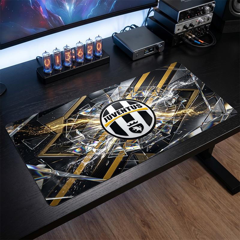 Mouse Pad Mare Imprimat Juventus FC, Covoraș de Birou Gaming Moale din Cauciuc Antiderapant pentru Decor Birou Laptop Calculator