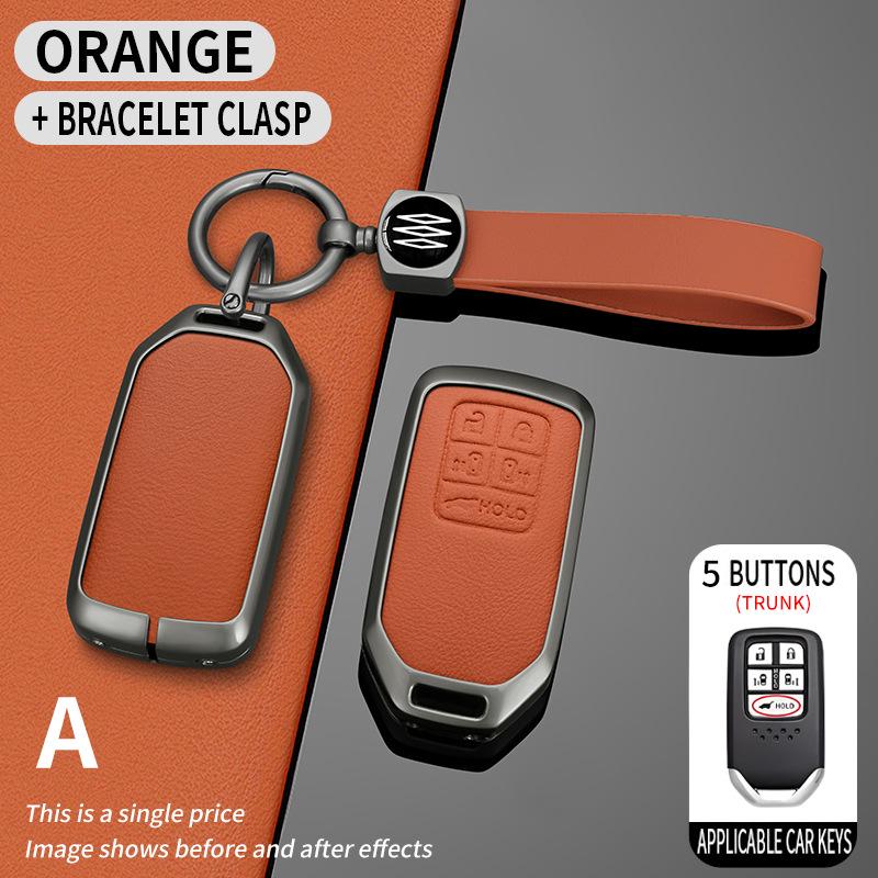Honda Key Case for Tenth Gen Civic, Accord, Crown, XR-V, CR-V, Vezel, Haoying, Lingpai - Protective Shell & Stylish Buckle.