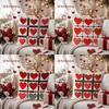 Heart-Patterned 2D Flat Printed Cushion Cover for Decor Pattern Cushion Cover Suitable for Sofa Bedroom Car Pillow Cover