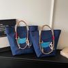 Spring Japanese Embroidered Eco-friendly Women's Shoulder Bag - Trendy, Large Capacity, Lightweight Tote