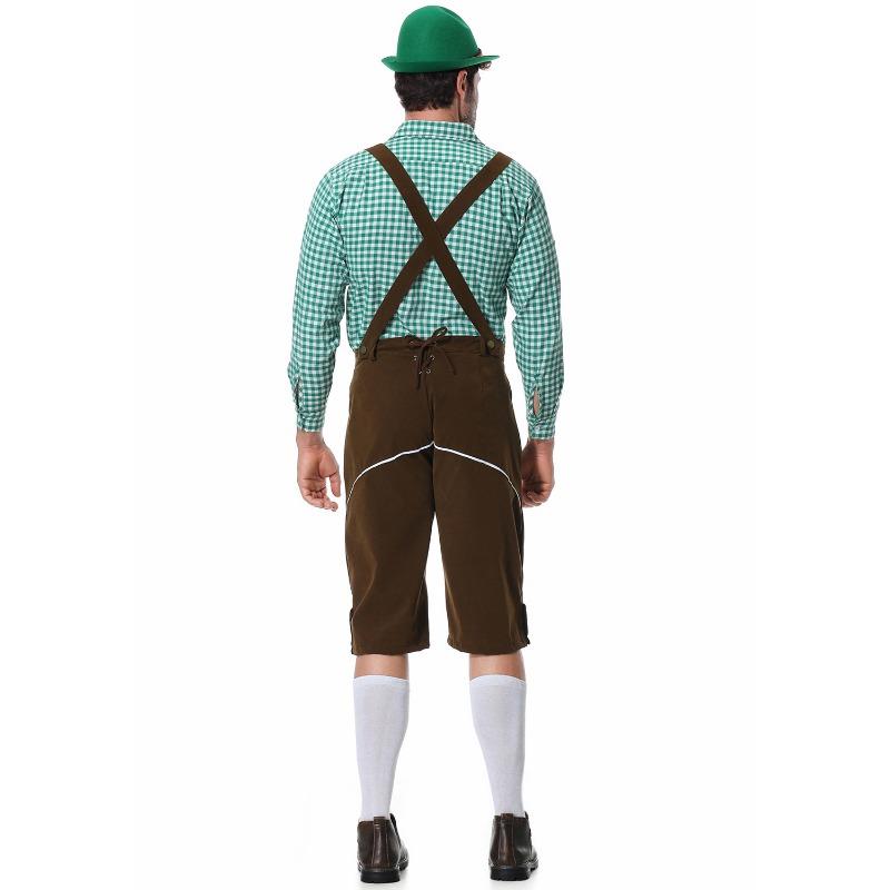 M-XXL Oktoberfest Kostüm Oktoberfest, München, Hosenträger, Herren Karosuit Bierparty