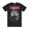 T-Shirt Scorpions Maglietta Band Famiglia Musica Rock and Roll Uomo Donna Estate Maglietta da Uomo Nera Girocollo Maglietta in Cotone