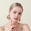 Retro Ethnic Alloy Pendant Earrings with Unique Niche Design