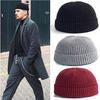 Winter Warme Mützen Casual Kurze Gewinde Hip Hop Hut Erwachsene Männer Weibliche Wolle Gestrickte Schädel Kappe Elastische Unisex