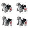 MOC Medieval Military Building Blocks Cavalry Regiment Knight Horse Animal Accessories Set Mini Bricks Buy Goods Boy Toy Gift