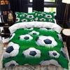 Ensemble de literie de football pour chambre d'adolescent Décoration de chambre Sport de ballon Ensemble de housse de couette Microfibre Housse de couette Jeu de football Taille Twin King