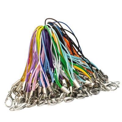 Colorful Cords with Secure Jump Rings Multi Purpose Polyester Phone Cords For Crafting Handmade Pendants And Charm