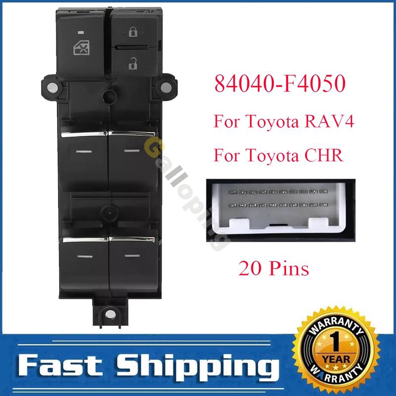 Front Left Electric Power Master Window Lifter Switch Control Regulator Button for Toyota RAV4 CHR 84040-F4050 Car Accessories