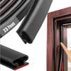 1pc Weather Stripping Door Seal Window And Door Door Seal Strip Soundproofing SelfAdhesive Backing DShape Door Weather Strip