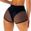 Women Shorts Solid Color High Waist Skinny Stage Shorts Belly Control Hip Lift