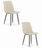 TURIN Chair - Beige Velvet X 2
