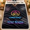 Flannel BlanketLinkin Park Custom Name Text Personalized Soft Warm Throw Blanket Home Decor Gift