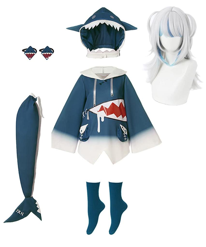 Hololive Cosplay Gawr Gura met pruik [milky time] Same-chan (L)