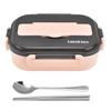 1L Bento Box 304 Stainless Steel Compartment Leak Proof Portable Thermal Lunch Box with Chopsticks