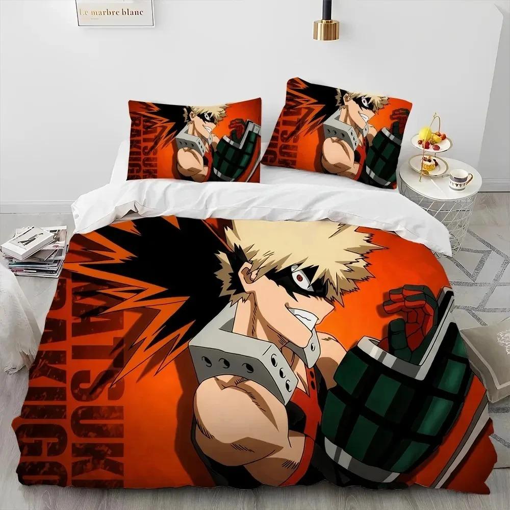 Anime My Hero Academia Izu Deku Bedding Collection Boys Girls Twin Queen Size Duvet Cover Pillowcase Bed Boys Adult