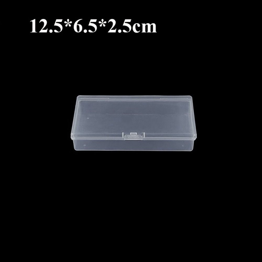 DiY Small Square Clear Plastic Storage Box For Jewelry Diamond Embroidery Craft Bead Pill Home Storage Accessories