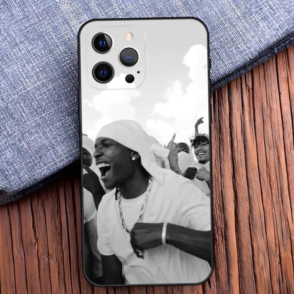 American Rapper A-ASAP Phone Case For iPhone 16,15,14,13,12,11,Pro,X,XS,Max,XR,Plus,Mini R-Rocky Soft Black Cover