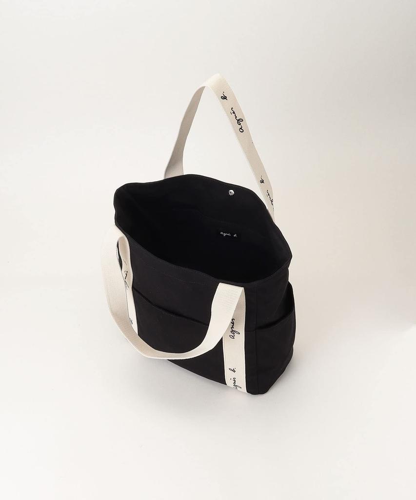 Tote Web Free Black X White [agnes B.] Bag, Exclusive, SAS22-02, Women's, Size,