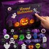 Halloween Advent Calendar, 24 Days Countdown Calendar with 24 Pcs Slow Rising Squeeze Toys, Scary Collectible Dolls Halloween Gifts