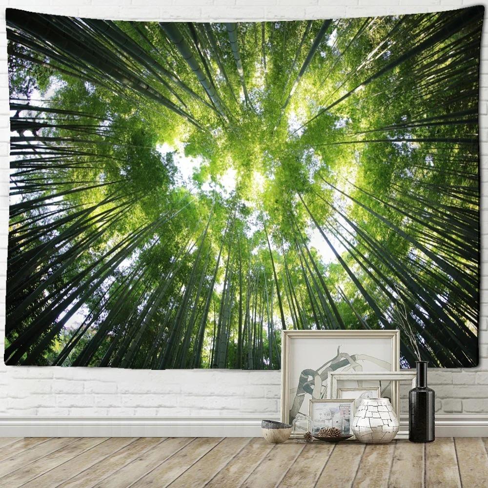 Tree Top Sky Forest Wall Decor Tapestry Home Living Room Tapestry