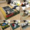 3D Hahn und Henne Huhn Teppich Schlafzimmer Vollflächig Wohnzimmer Teppich Schmutzabweisend Pflegeleicht Weich Küchen Dekor Matte