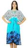 Womens Printed Drawstring Caftan Home Wear Cover Up Kaftan Night Gown