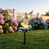 2D Flat Angel Garden Stake Acrylic Outdoor Pathway Decoration Garden Flat Insertion  Home Porch