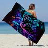 Toalla de Playa con Mando de Juego de Neón 31.5X63 Pulgadas, Regalo Genial para Gamers de Esports, Toalla de Baño Suave de Microfibra para Adolescentes, Niños, Hombres, Verano