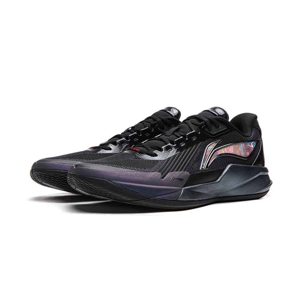 Li Ning Dämpfung Rutschfest Abriebfest Atmungsaktiv Rückprall Anti-Twist-Grip Niedrig geschnittene Basketballschuhe Herren ABAW019-1